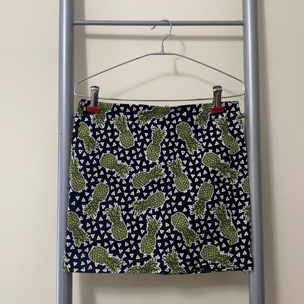 H&M Pineapple print mini skirt